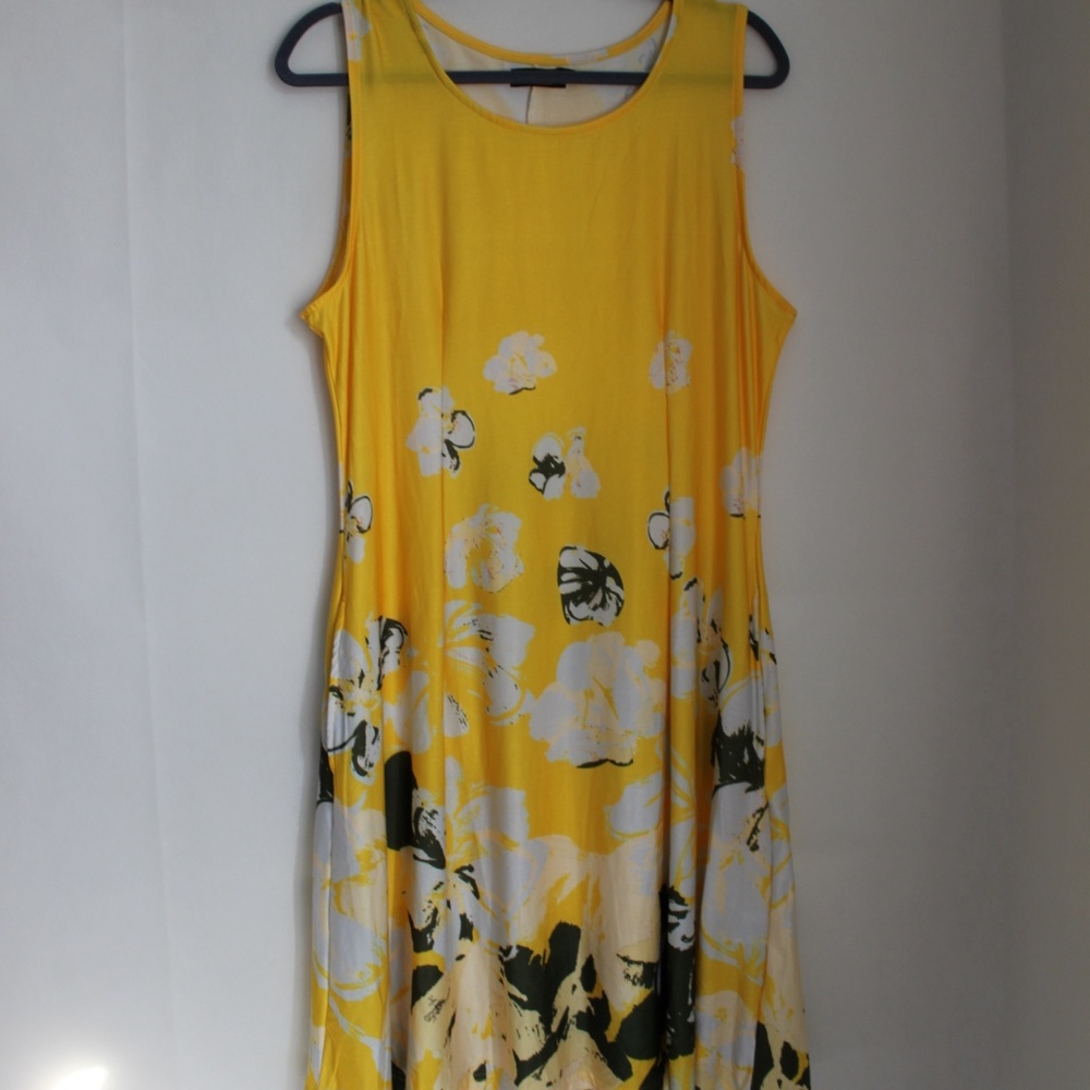 Yellow Summer Dress with Pockets
